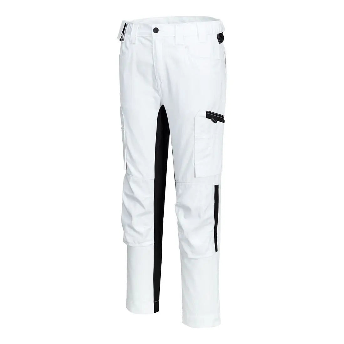 Wx2 Eco Stretch Trade Trousers Cd881 - White - Customisable Work Trousers