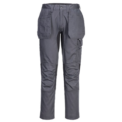 Portwest Wx2 Eco Stretch Holster Trousers CD883 - Metal Grey - Customisable Trousers