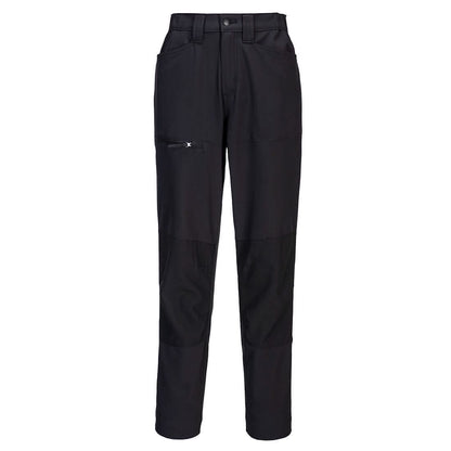 Portwest Wx2 Eco WomenS Stretch Work Trousers CD887 - Black - Customisable Trousers