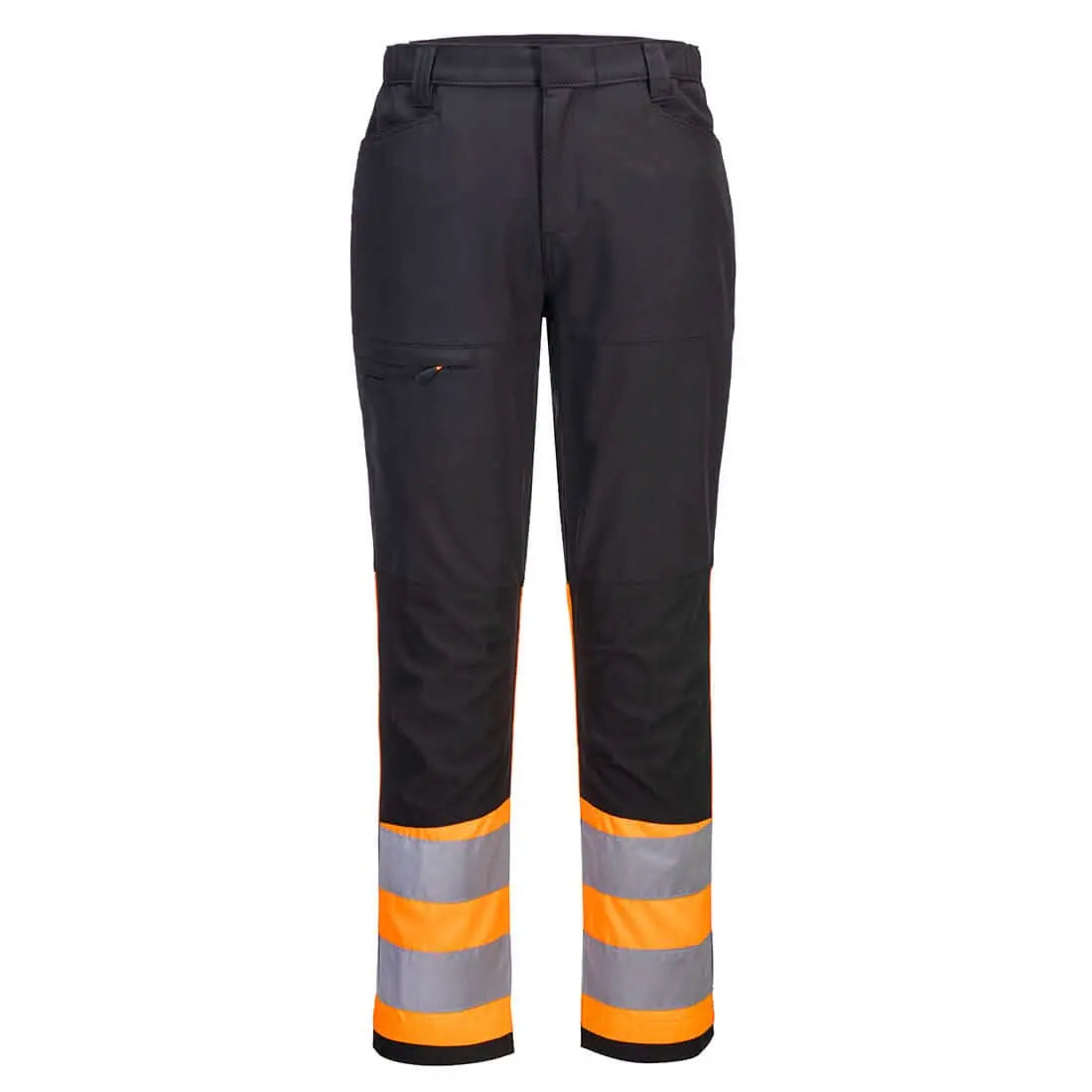 Wx2 Eco Hi Vis Class 1 Service Trousers Cd888 - Orange Black - Customisable Service Trousers