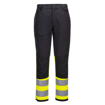 Wx2 Eco Hi Vis Class 1 Service Trousers Cd888 - Yellow Black - Customisable Service Trousers