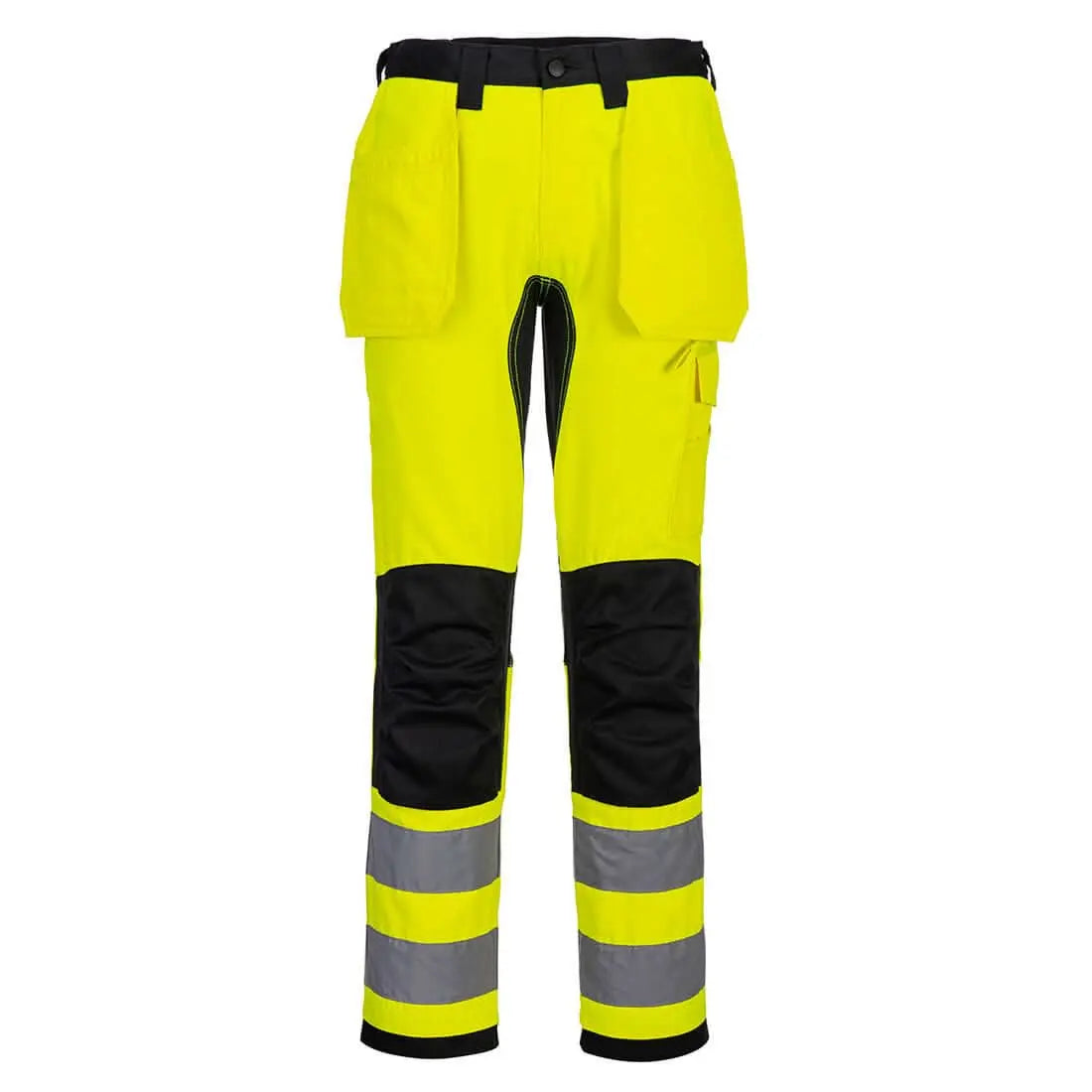 Wx2 Eco Hi Vis Holster Pocket Trousers Cd889 - Yellow Black - Customisable Holster Trousers