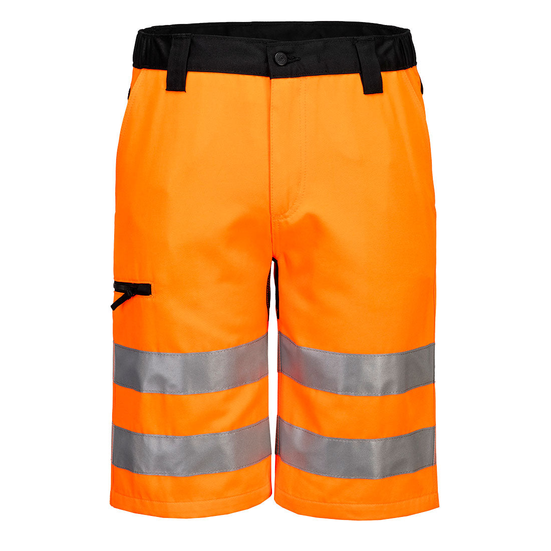 Wx2 Eco Hi Vis Shorts Cd899 - Orange Black - Customisable Shorts