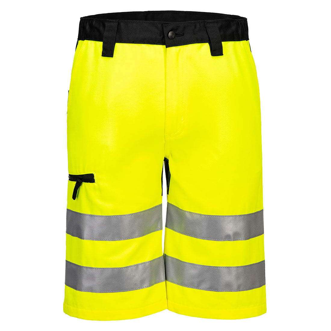 Wx2 Eco Hi Vis Shorts Cd899 - Yellow Black - Customisable Shorts