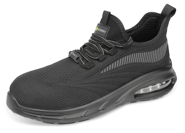 Beeswift Sutton Flyknit Composite Bubble Sole Safety Work Trainer Spl - Black - Customisable Safety Trainers
