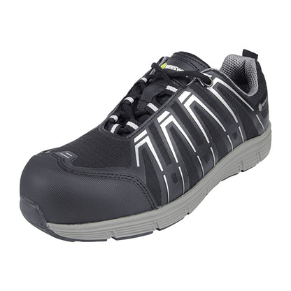 Beeswift Trainer Shoe S Non Metallic - Black Grey - Customisable Safety Trainers