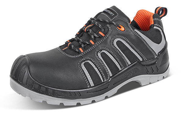Beeswift Trainer Shoe S Non Metallic - Black - Customisable Safety Trainers