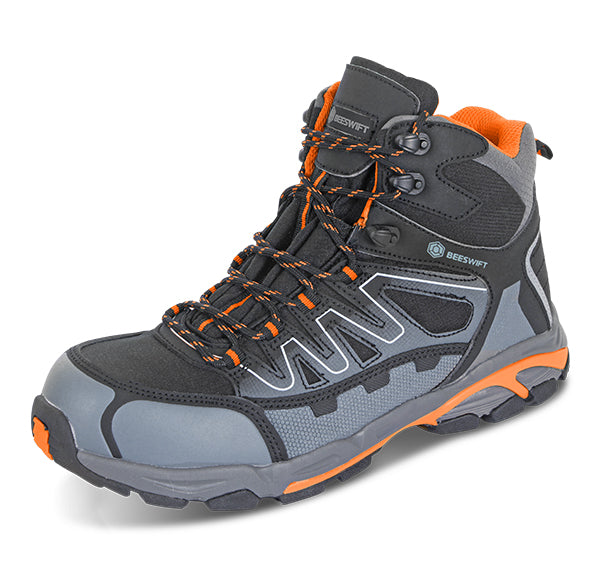 Beeswift Hiker S Composite Boot - Black Orange 4 - Customisable Safety Boots
