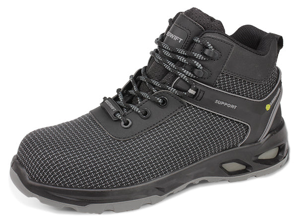 Beeswift Himley Tpu Tek Composite Mid Lightweight Safety Work Boot Ss - Black - Customisable Safety Boots