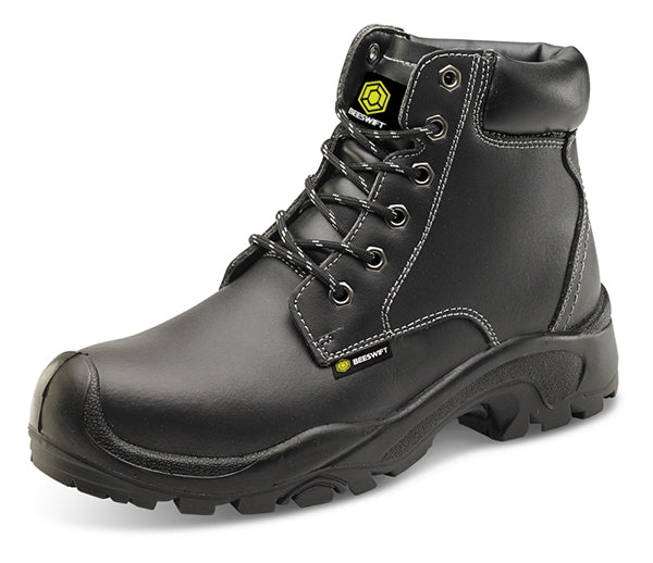 Beeswift Eyelet Pur Boot S - Black - Customisable Safety Boots