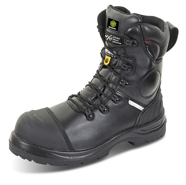Beeswift Trencher Plus Side Zip Boot - Black - Customisable Safety Boots