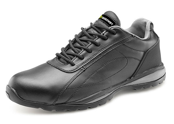 Beeswift Double Density Trainer Shoe Sbp - Black - Customisable Safety Trainers