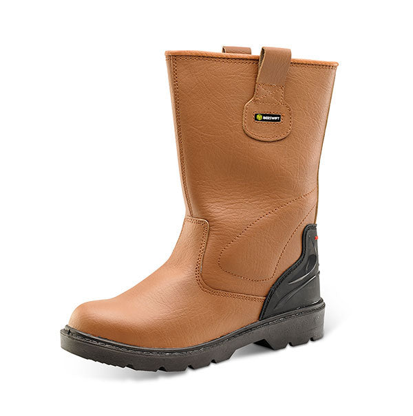 Beeswift Premium Rigger Boot - Tan - Customisable Rigger Boots