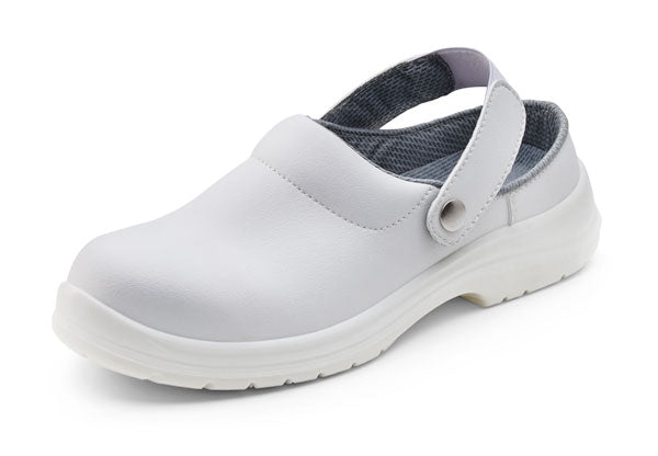 Beeswift Micro Fibre Slipper - White - Customisable Safety Slippers