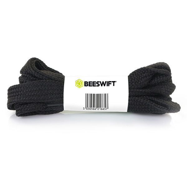 Beeswift Flat Boot Lace - Black 140 - Customisable Accessories