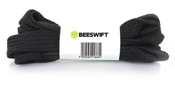 Beeswift Flat Shoe Lace - Black 70 - Customisable Safety Shoes
