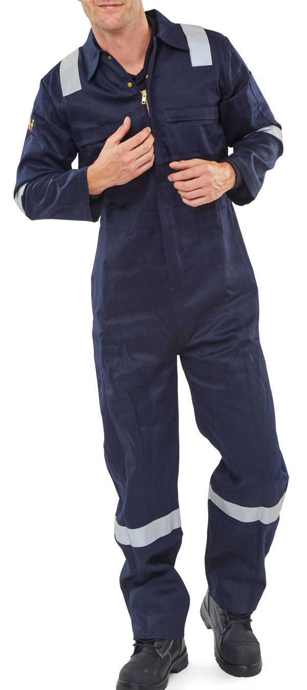 Beeswift Burgan Fire Retardant Anti Static Boilersuit - - Customisable Boilersuits