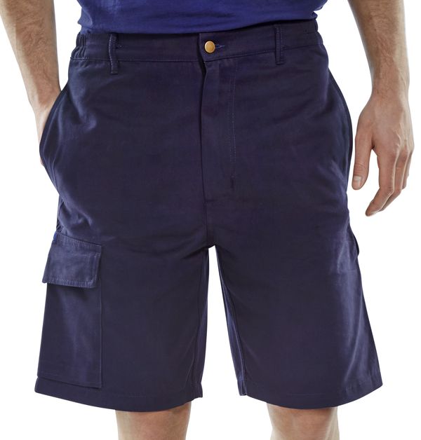 Beeswift Cargo Pocket Shorts - Navy Blue - Customisable Shorts