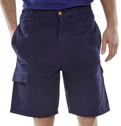 Beeswift Cargo Pocket Shorts - Navy Blue - Customisable Shorts