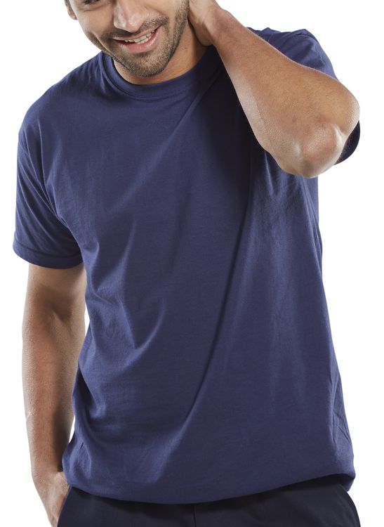 Blank Beeswift Standard T Shirt - Navy Blue - Customisable Tee Shirts