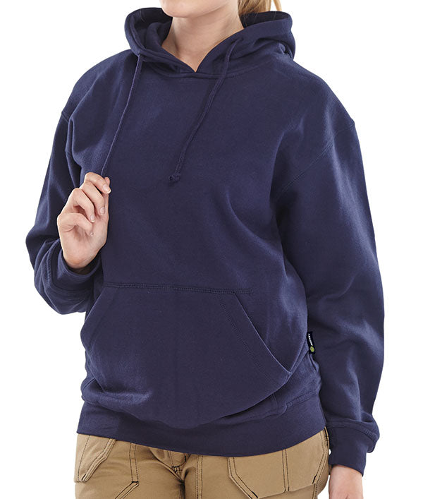 Beeswift Hooded Sweatshirt - Navy Blue - Customisable Sweatshirts