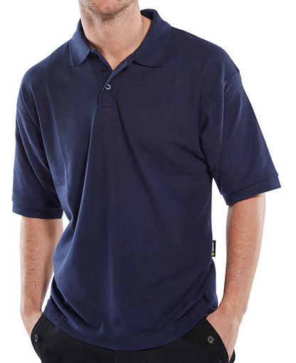 Beeswift Standard Polo Shirt - Navy Blue - Customisable Polo Shirts