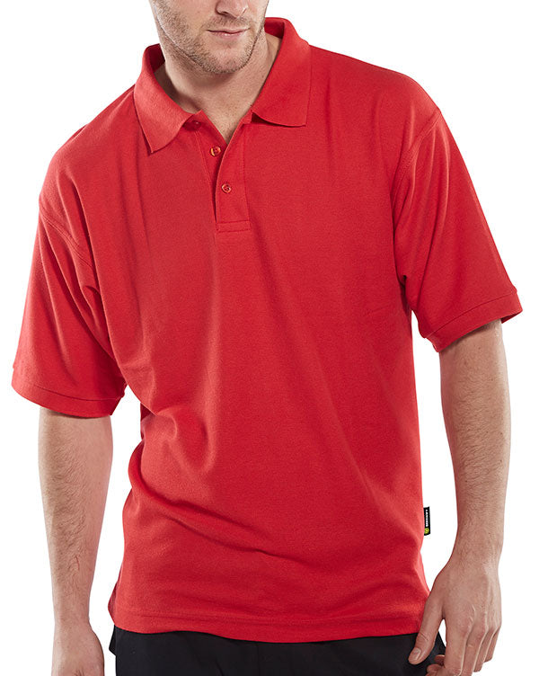 Beeswift Standard Polo Shirt - Red - Customisable Polo Shirts