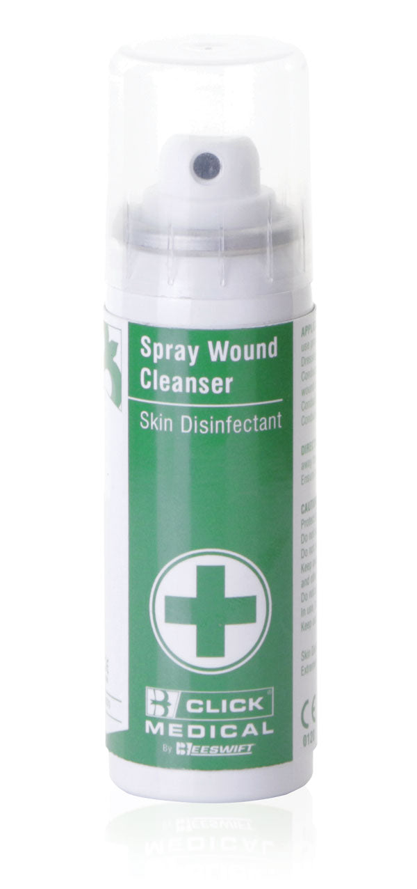Click Medical Click Medical Wound Cleanser Skin Disinfectant Ml - White 70ML - Customisable Aerosols