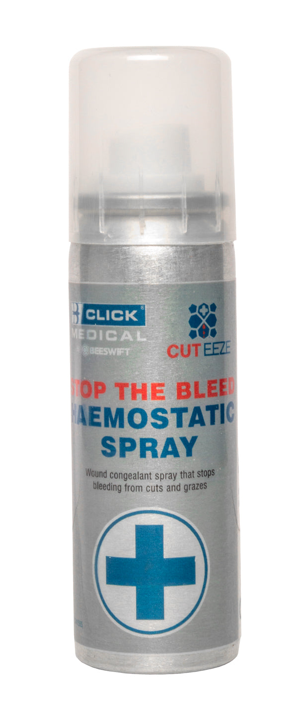 Cut Eeze Click Medical Cuteeze Haemostatic Spray Ml - White 70ML - Customisable Trauma &amp; Critical Injury