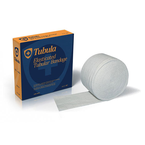 Blue Dot Dot Tubular Bandage Size D M - White 10M - Customisable Dressings