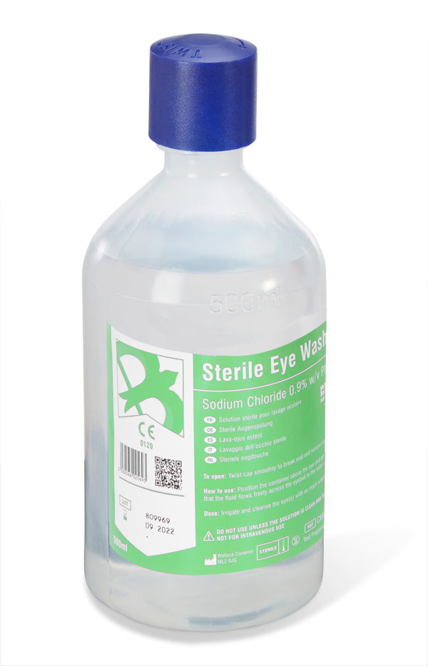 Click Medical Click Medical Eyewash Bottle Ml - Clear 500ML - Customisable Eye Wash