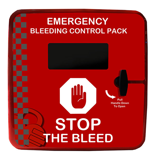 Blank Bleed Control Cabinet - Red 465X435X240MM - Customisable Trauma &amp; Critical Injury