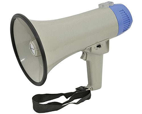 Blank Handheld Compact Megaphone W - Grey 220X140MM - Customisable Evacuation Equipment