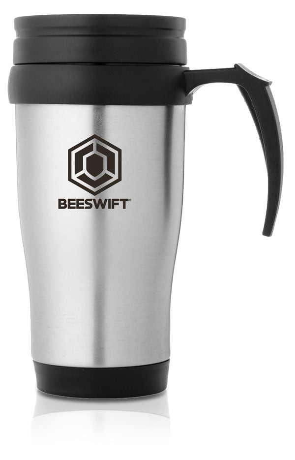 Blank Ml Insulated Mug - Chrome 400ML - Customisable Miscellaneous