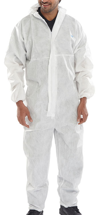 Beeswift Disposable Coverall Microporous Type / - White - Customisable Coveralls