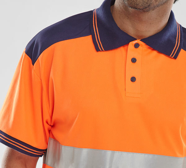 Beeswift Hi Vis Two Tone Polo Shirt - - Customisable Polo Shirts