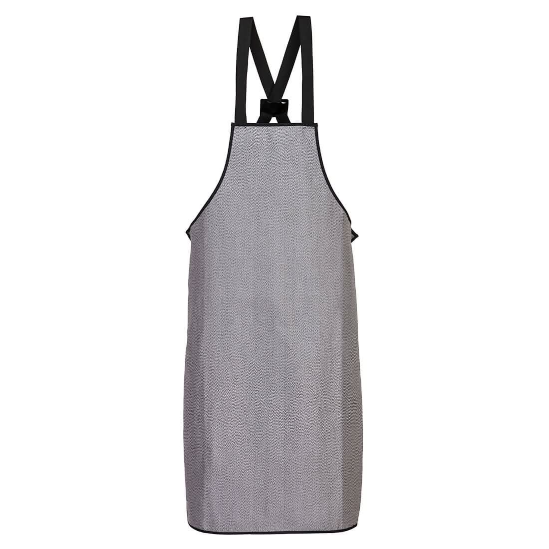 Cut Resistant Bib Apron Cr01 - Grey - Customisable Workwear Accessories