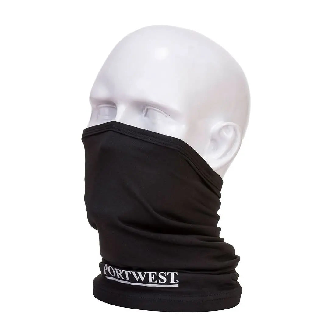 Anti Microbial Multiway Scarf Cs25 - Black - Customisable All Weather Accessories