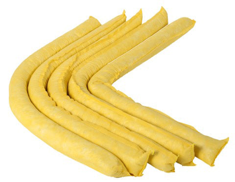 Fentex Chemical Spill Socks Cm X M - Yellow 8CMX1.2M - Customisable Absorbant Socks