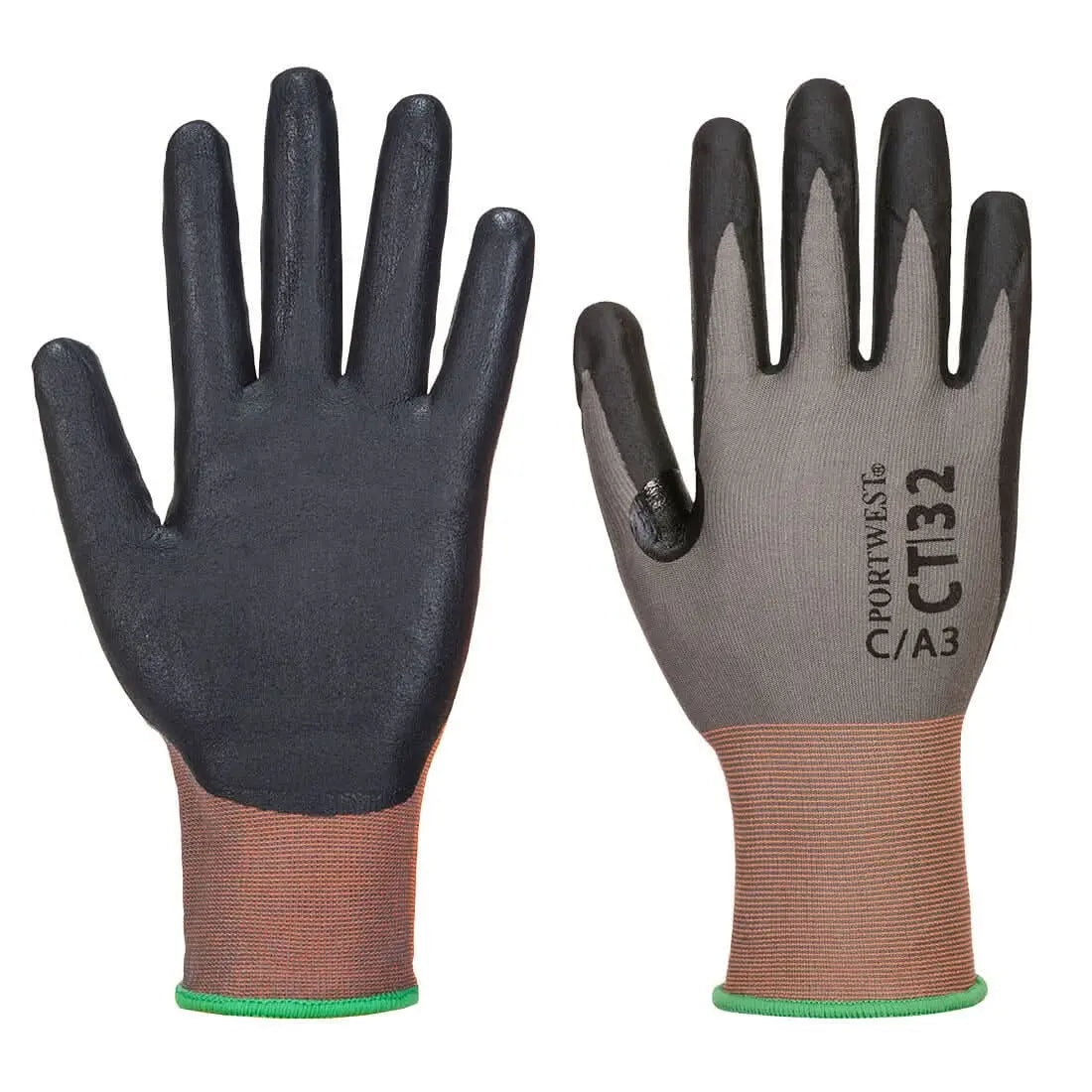 Ct Cut C18 Nitrile Glove Ct32 - Grey Black - Customisable Cut Resistant Gloves