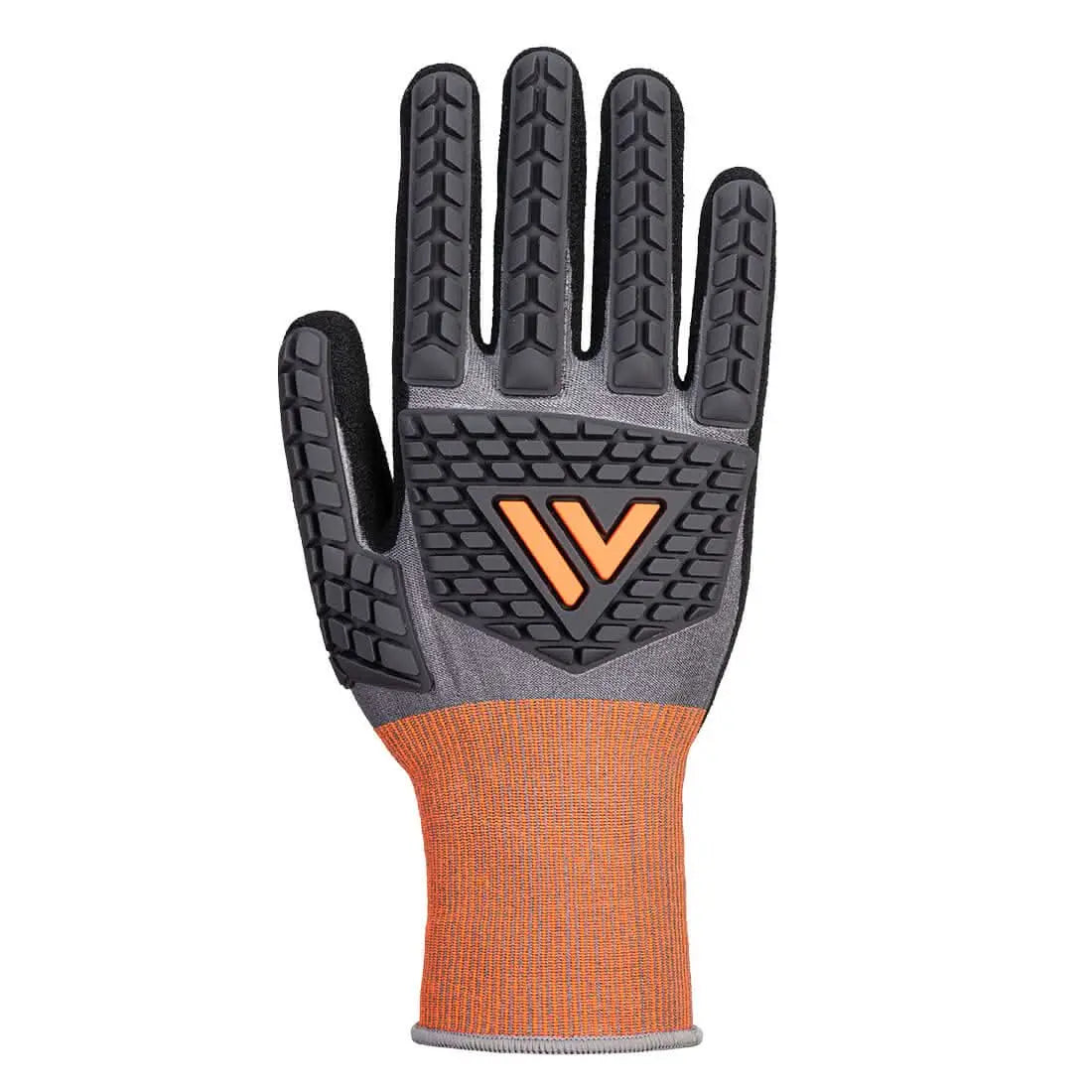 Ct Impact D18 Nitrile Sandy Glove Ct46 - Grey Black - Customisable Cut Resistant Gloves