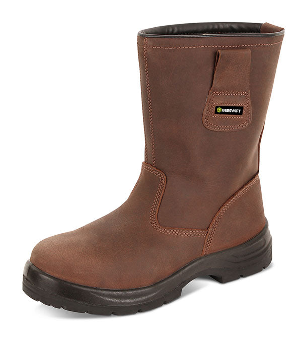Beeswift S Pur Rigger Boot - Brown - Customisable Rigger Boots
