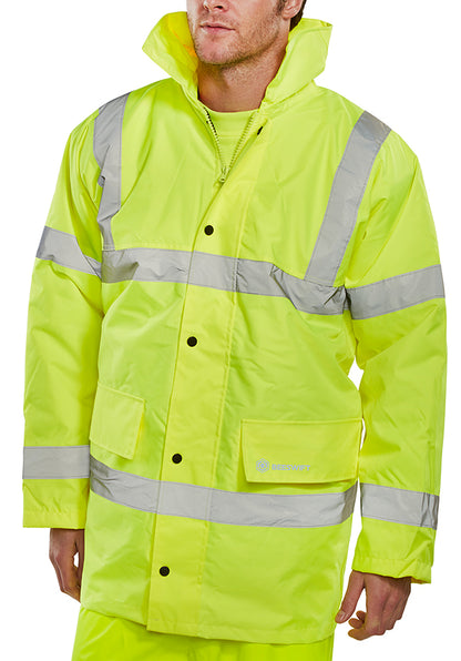 Beeswift Constructor Hi Vis Jacket - Saturn Yellow - Customisable Jackets