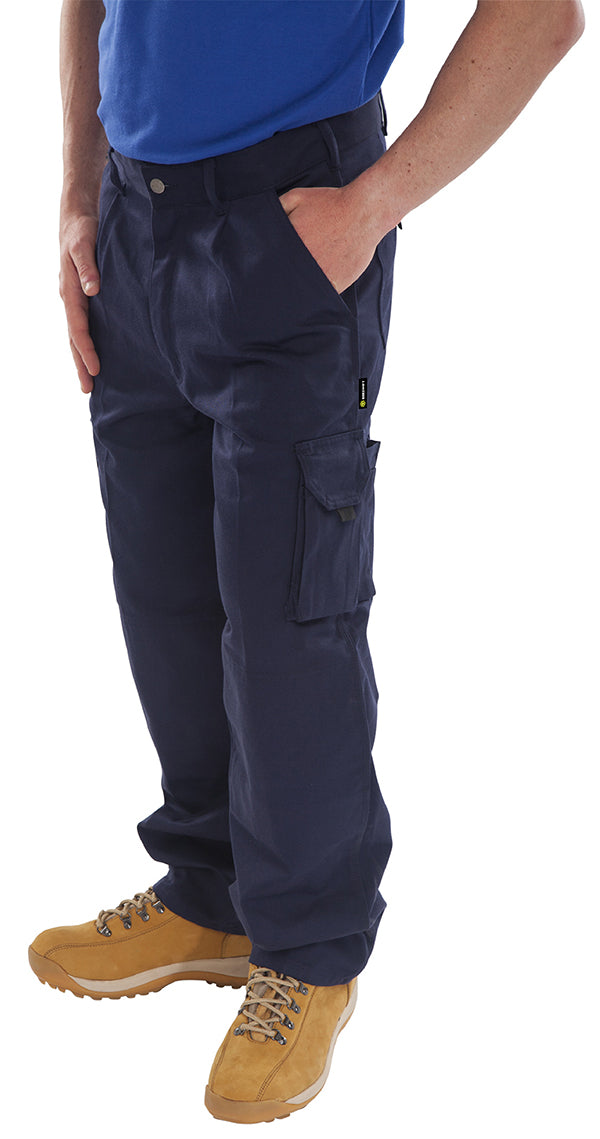 Beeswift Newark Trousers - Navy Blue - Customisable Trousers