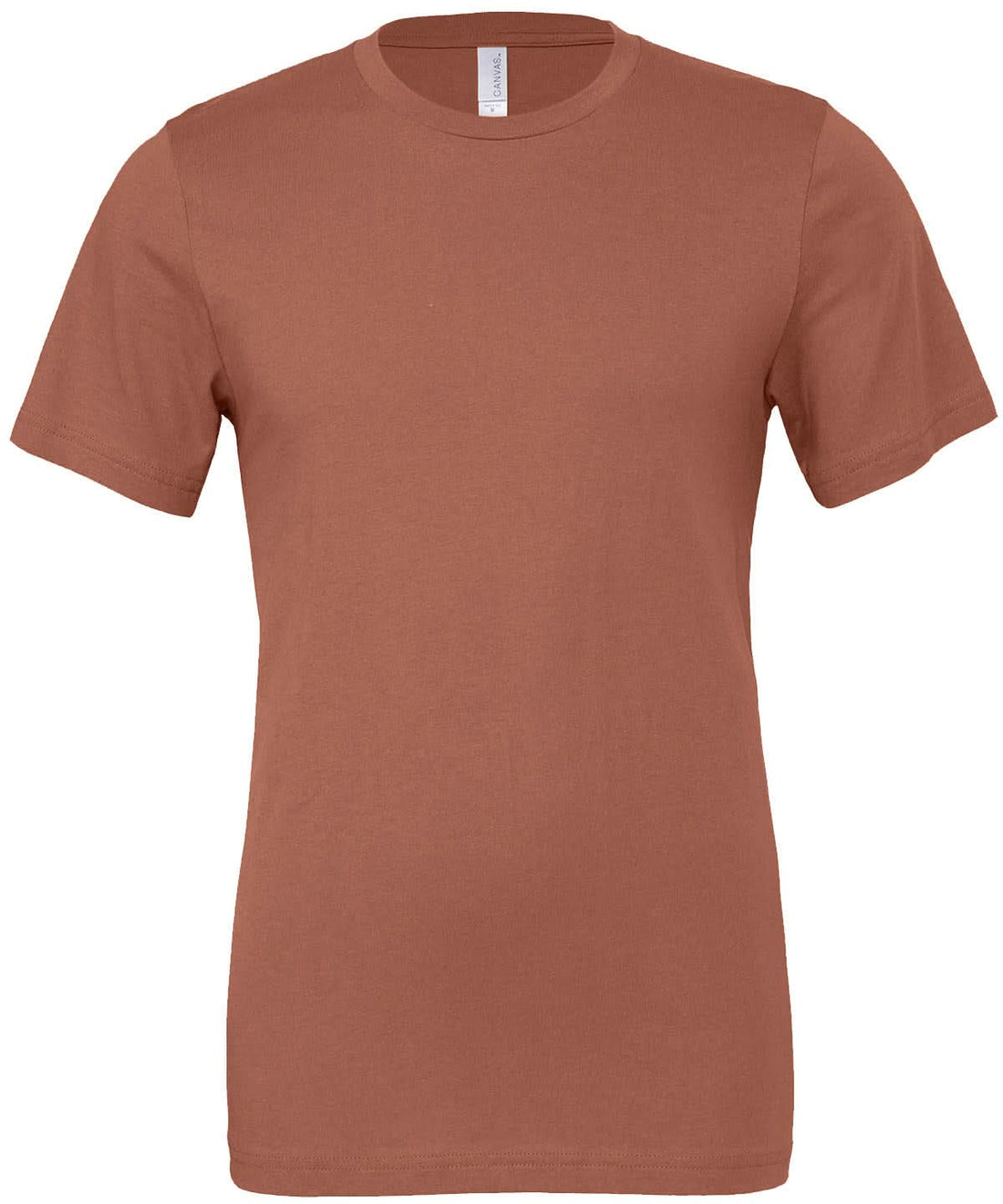 Bella Canvas Unisex Jersey crew neck t shirt Terracotta CV001 - Terracotta - Customisable T-Shirts