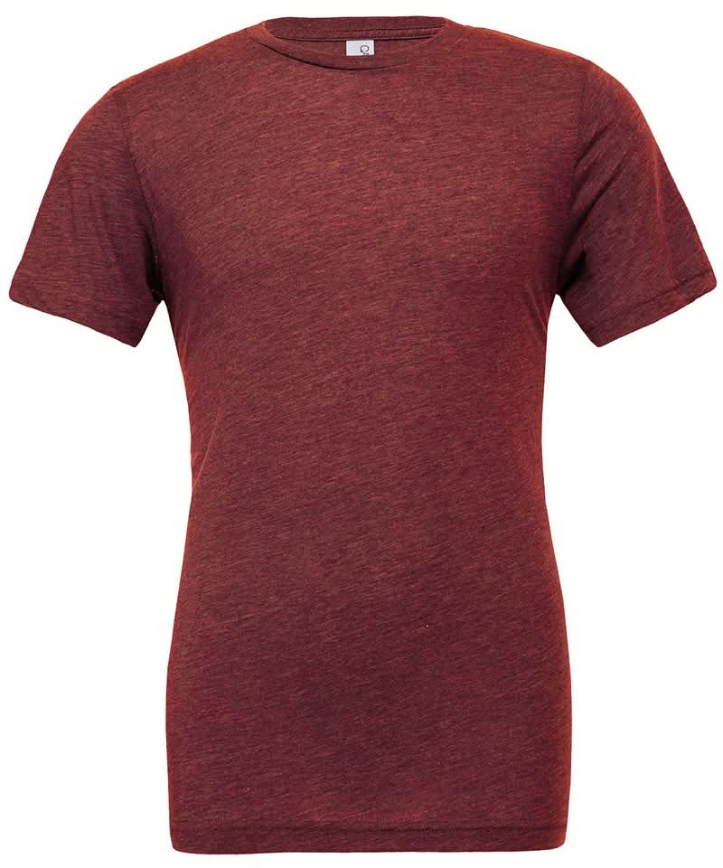 Bella Canvas Unisex triblend crew neck t shirt Cardinal Triblend CV003 - Cardinal Triblend - Customisable T-Shirts