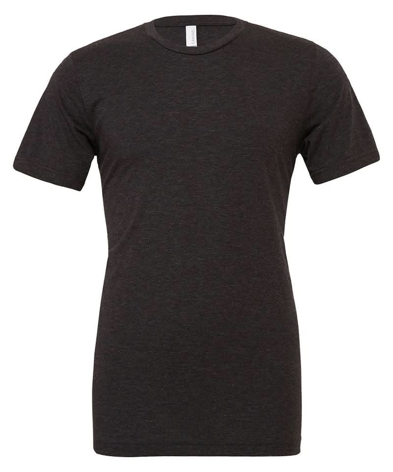 Bella Canvas Unisex triblend crew neck t shirt Charcoal Black Triblend CV003 - Charcoal-Black Triblend - Customisable T-Shirts