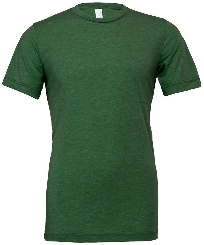 Bella Canvas Unisex triblend crew neck t shirt Short Sleeve Green 3413 - Grass Green Triblend - Customisable T-Shirts