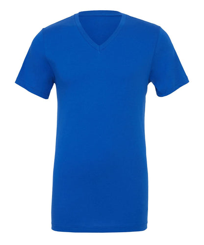 Bella Canvas Unisex Jersey v neck t shirt CV009 - True Royal - Customisable T-Shirts