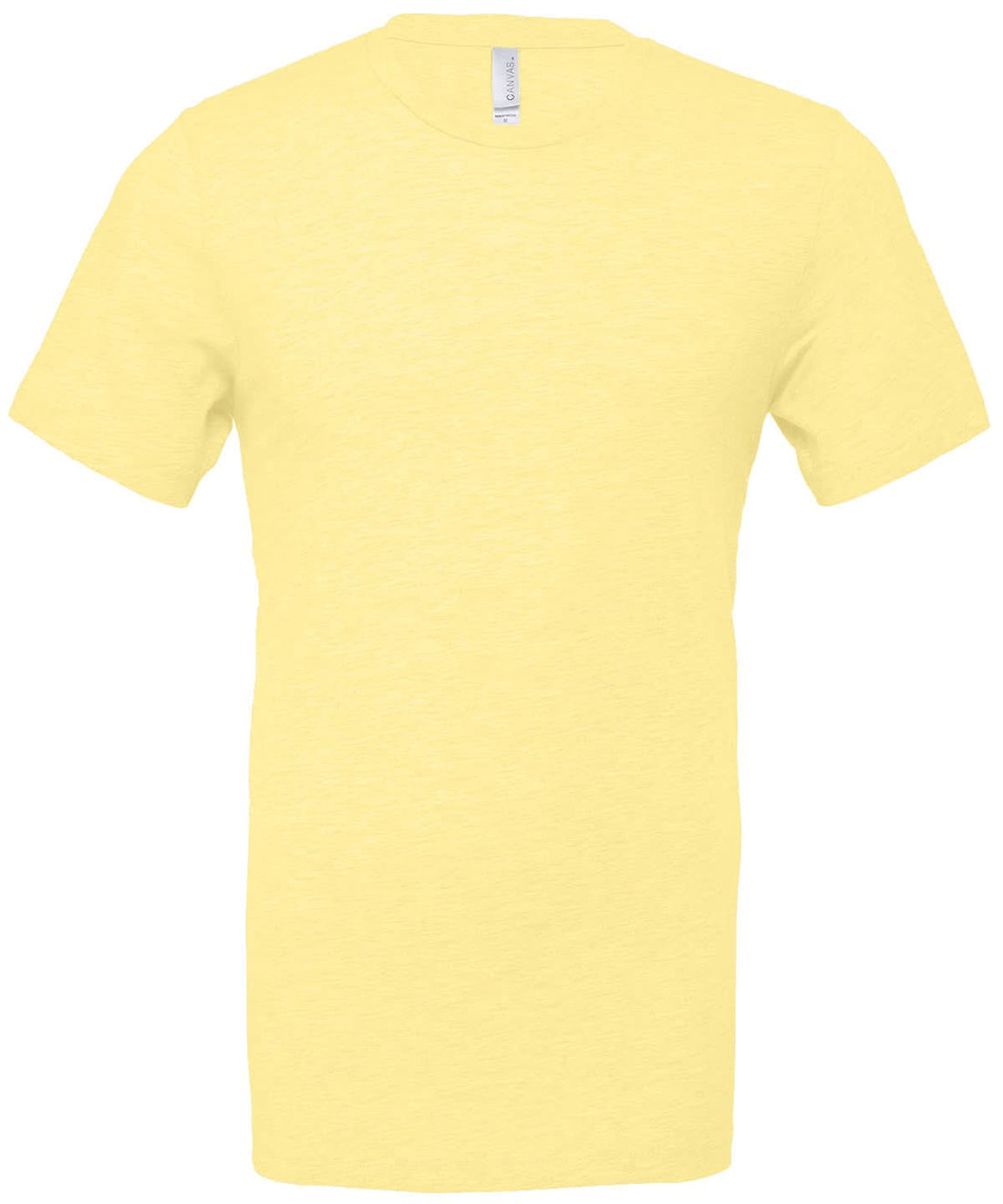 Bella Canvas Unisex heather CVC short sleeve t shirt Heather French Vanilla CV01H - Heather French Vanilla - Customisable T-Shirts